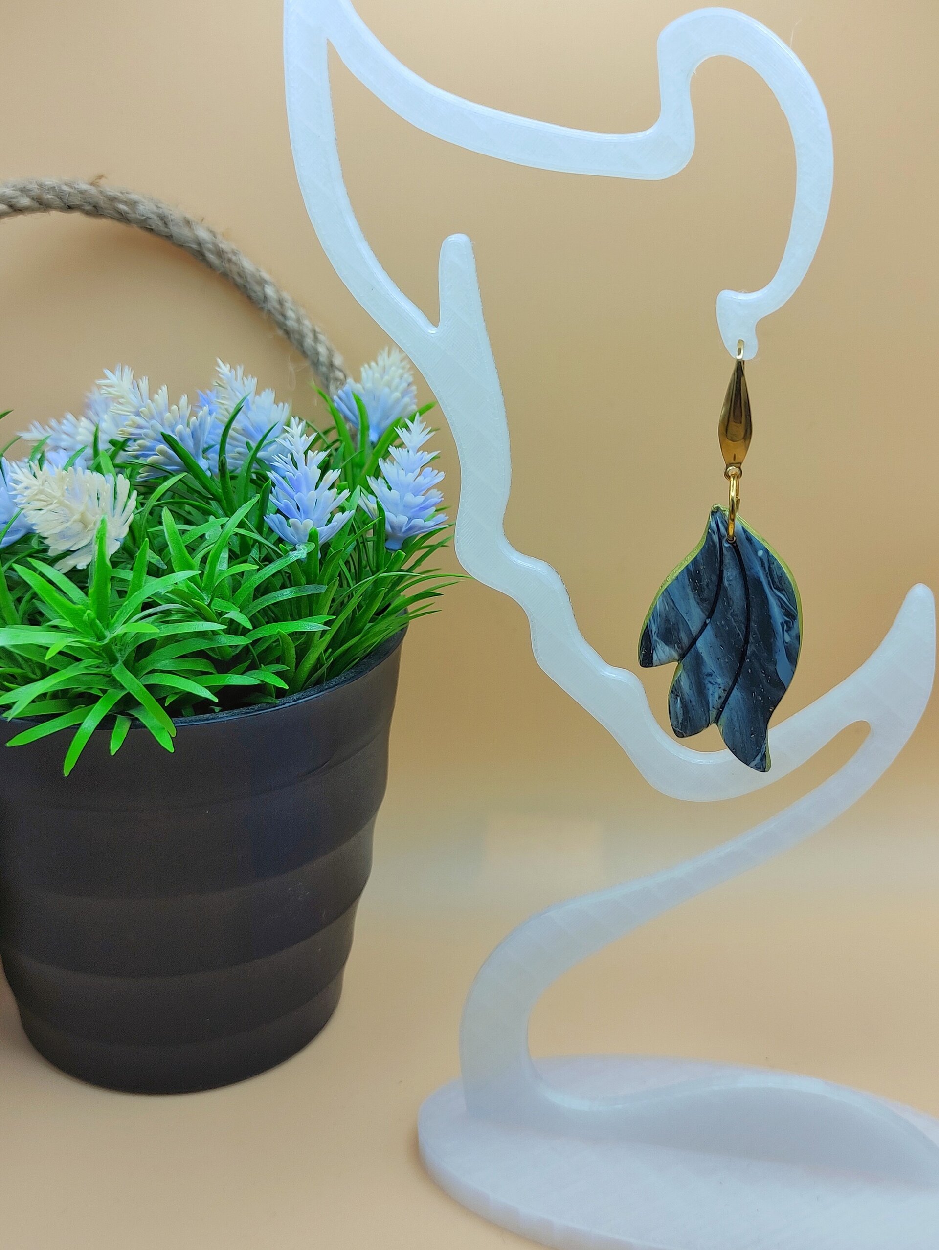 Pendientes Hoja Eclipse Dorado - 3